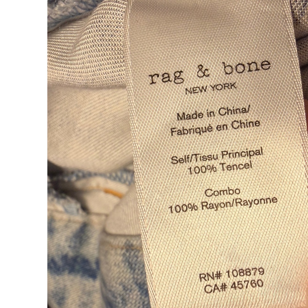 Rag & Bone Miramar Tulip Maxi Skirt Size 24 Faux Denim Tencel - Picture 12 of 16
